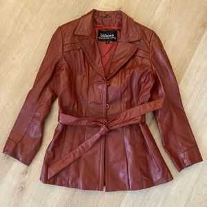Vintage Wilson’s Leather Belted Blazer